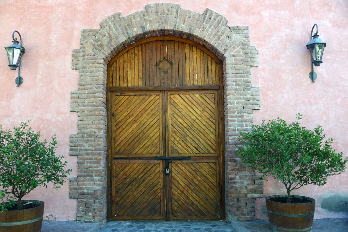 05-04 Entrance Door To Bodega Clos de Chacras In Lujan de Cuyo Wine Tour Near Mendoza